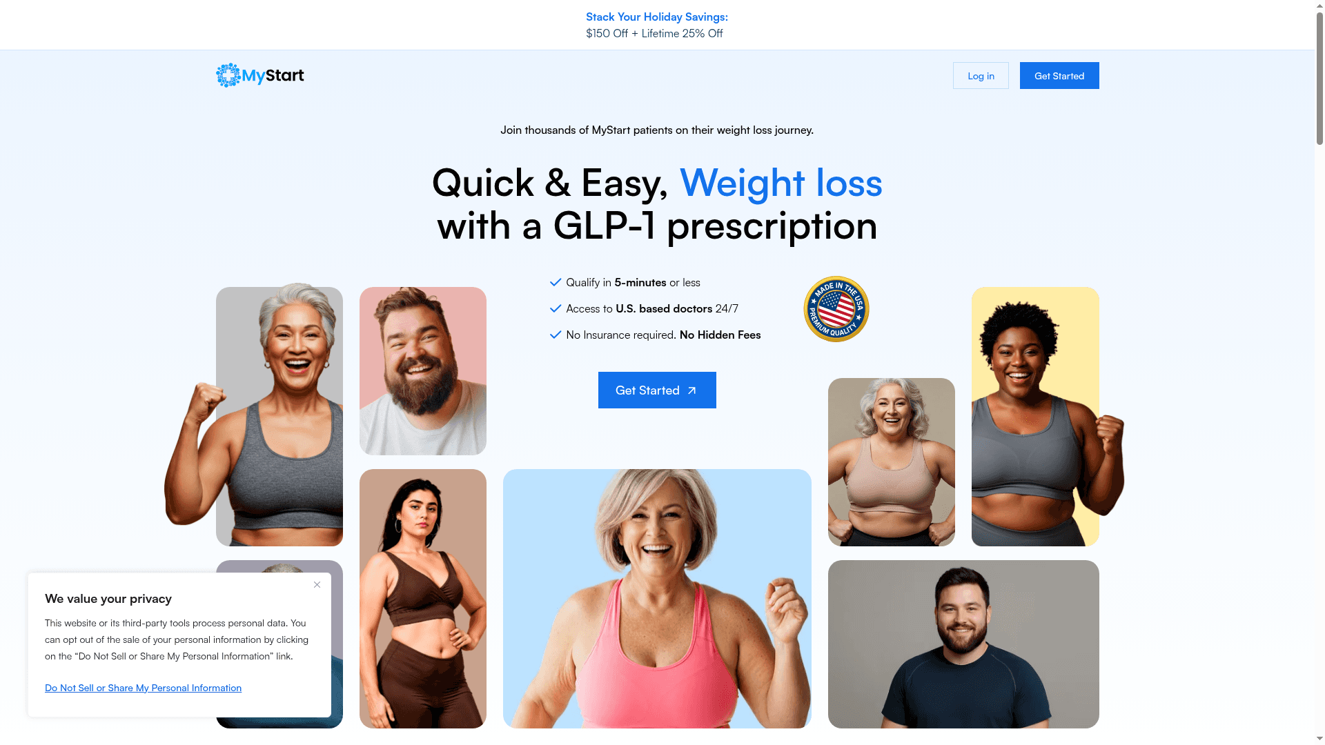 MyStart Health website