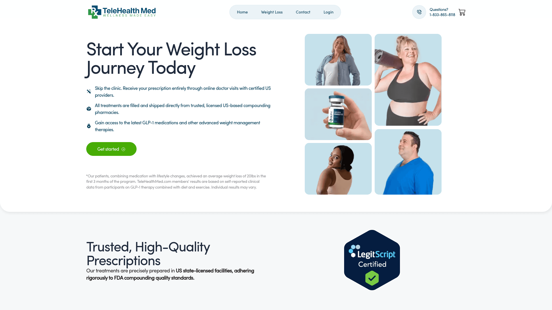 TeleHealth Med website
