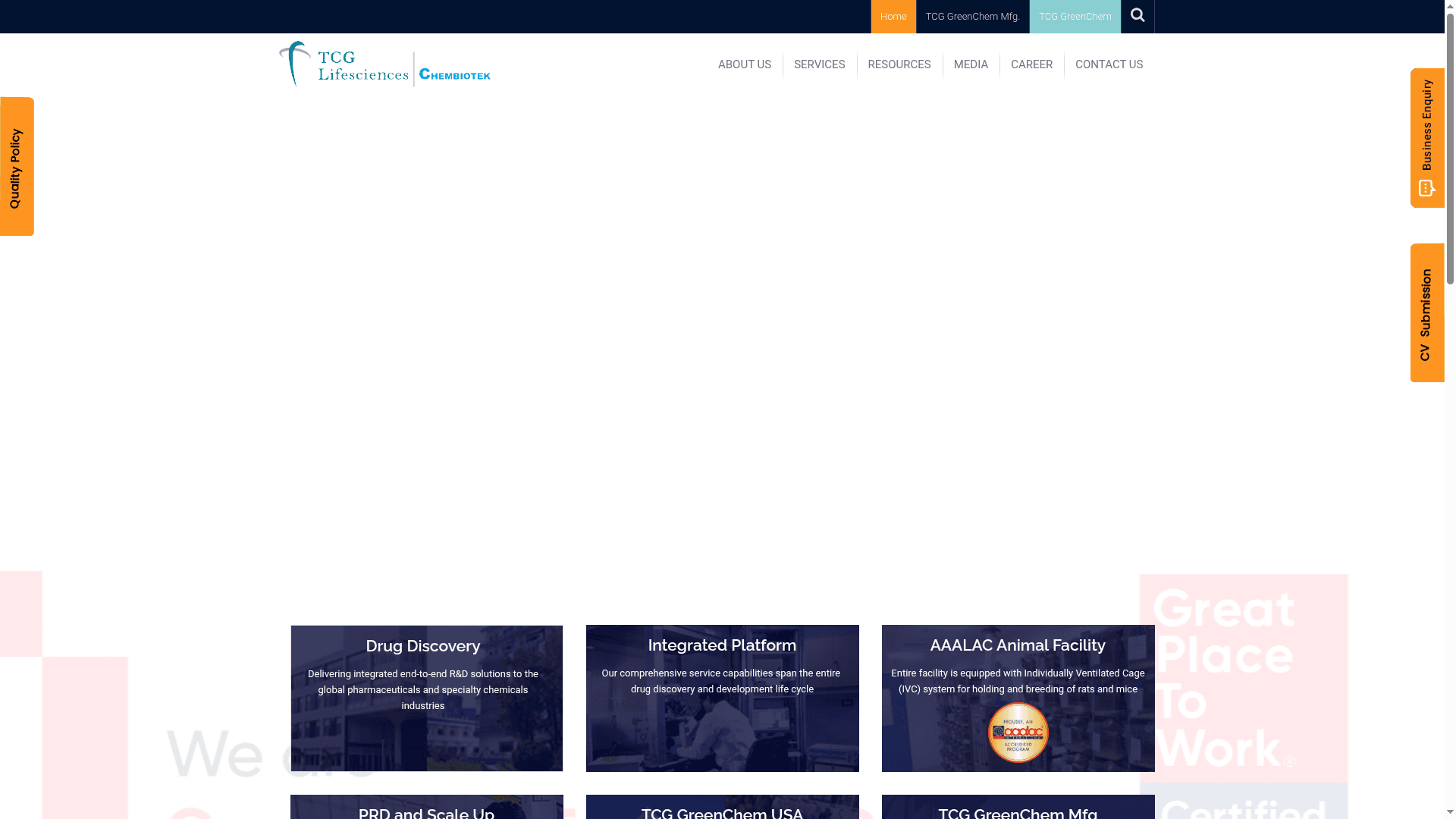 TCG Lifesciences website