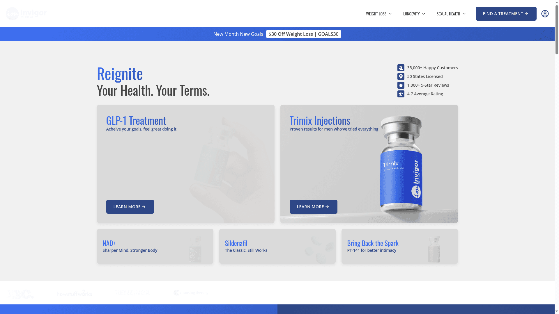 Invigor Medical website