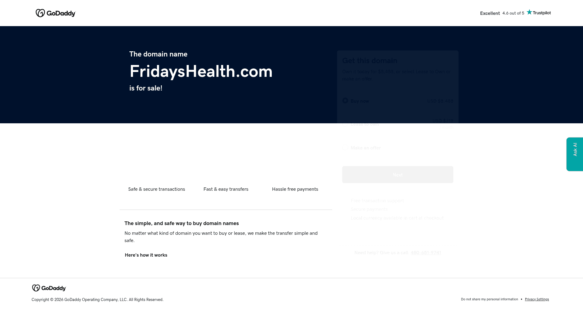 Fridays Health website