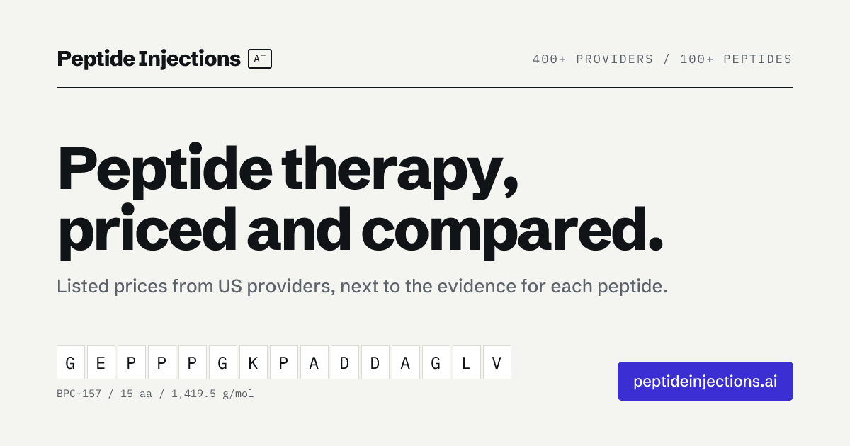 Peptide Injections AI | Find the Right Peptide Therapy Provider Near You